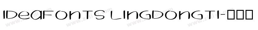 IdeaFonts LingDongTi字体转换